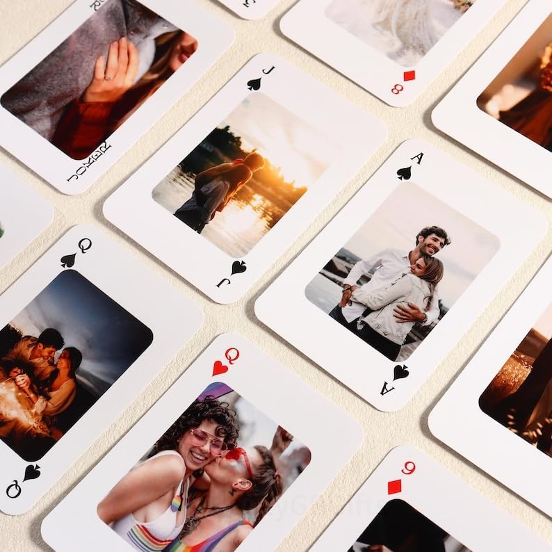 Custom Playing Cards - Blank Playing Card, Wedding Guest Books, Wedding Photo Album Alternative, Photo Playing Cards Deck