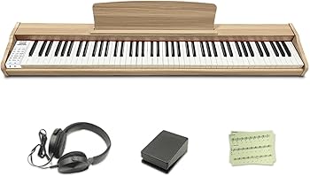 Amazon | 【超大譜面台、木目】ニコマク NikoMaku 電子ピアノ 88