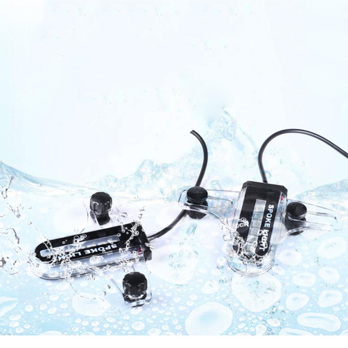 Toddmomy Lot De 3 Lumières De Rayons pour Vélo 14 LED Décorations De Rayons De Roue 30 Motifs Abs Robuste Résistant À Leau Facile À Installer