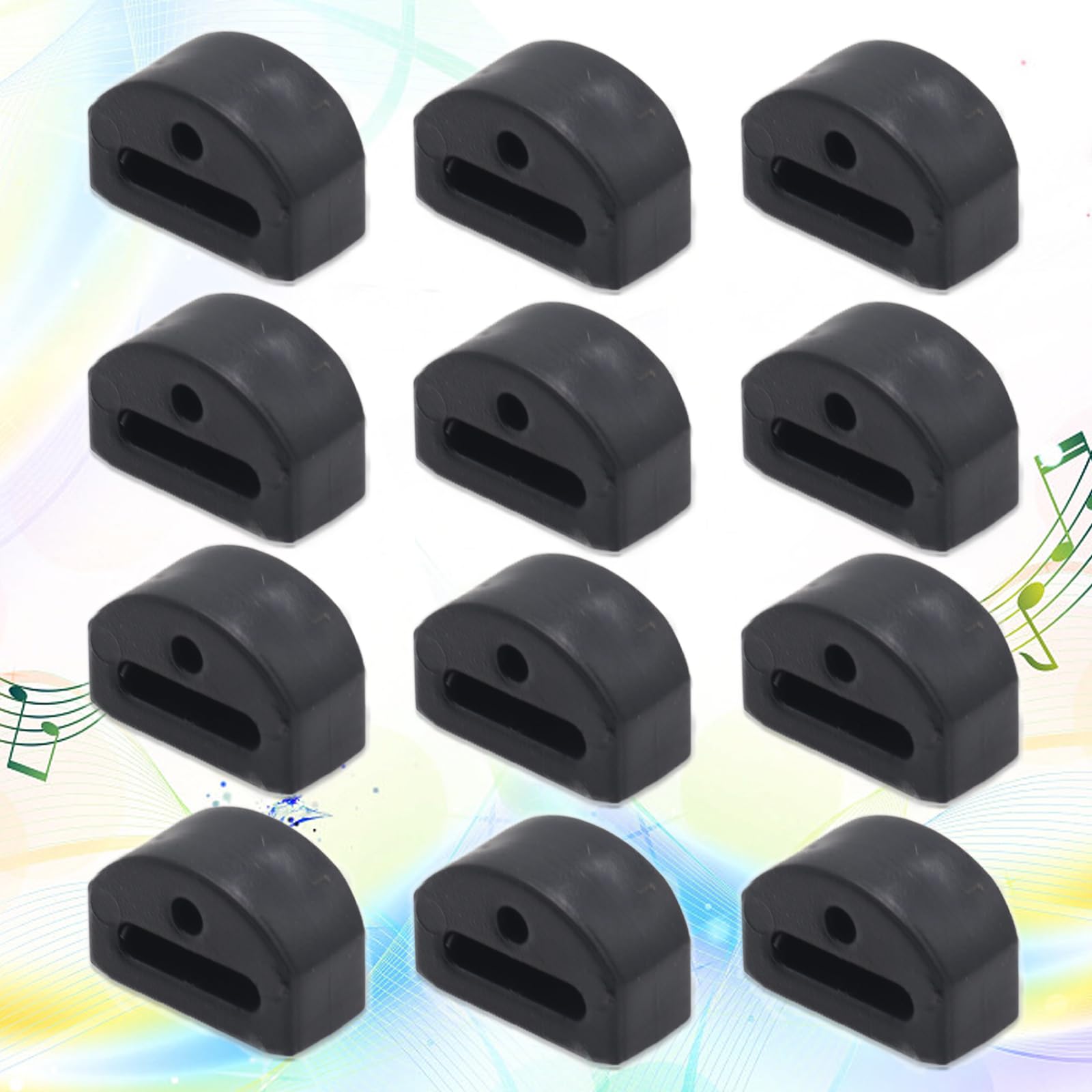 12Pcs Gitaar String Ties Bridge Kralen Voor Akoestische Gitaar