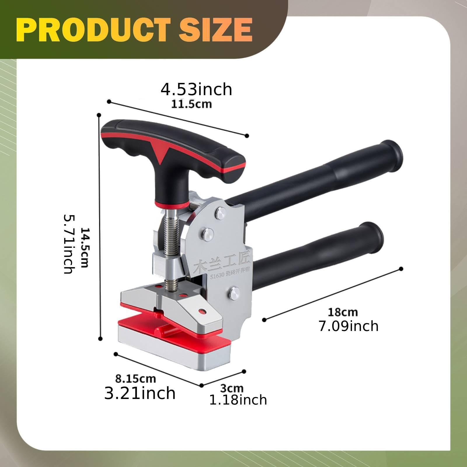 perfk Pinza per Piastrelle, Apripiastrelle, Professionale, Robusta, Ad Alta Efficienza, Ergonomica, Divisore, Utensile Manuale, Portatile, per Il Fai Da Te