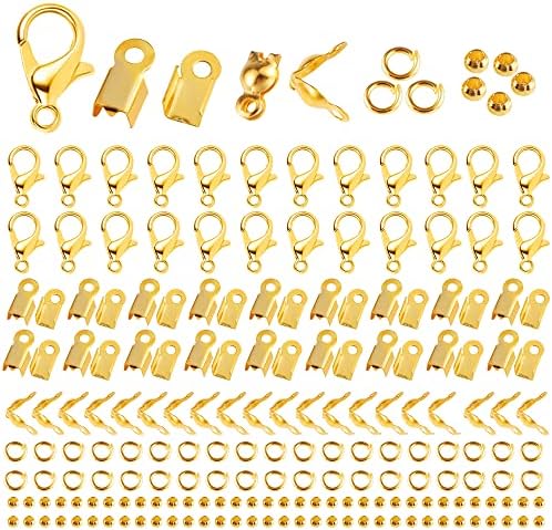 Zythrem 1200-teiliges Schmuckbastel Set - Gold & Silber Zubehör Für DIY Schmuck