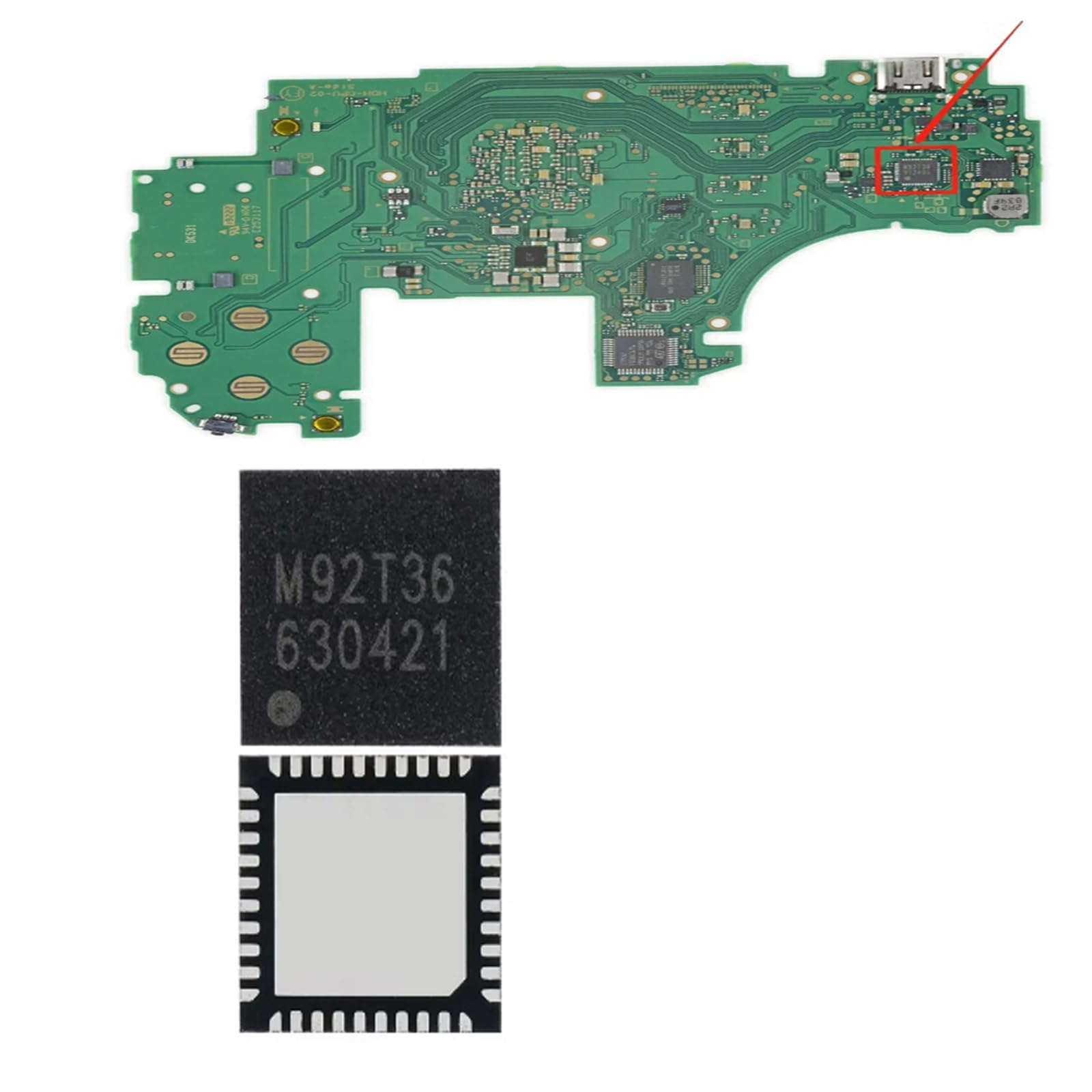 Amazon.co.jp: USB-C 電源充電制御 IC チップ M92T36 Nintendo Switch