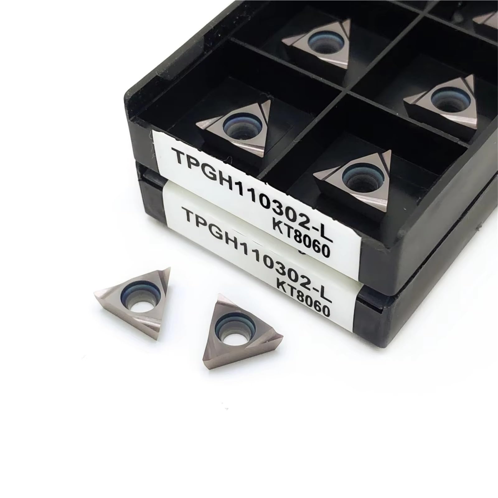 10 Pièces TPGT060102 TPGH080202 TPGH090202 TPGH110302-L KT8060 Plaquettes Carbure Cermet Outils D'alésage Outil De Tournage Plaquettes de Carbure CNC(TPGH110302L KT8060)