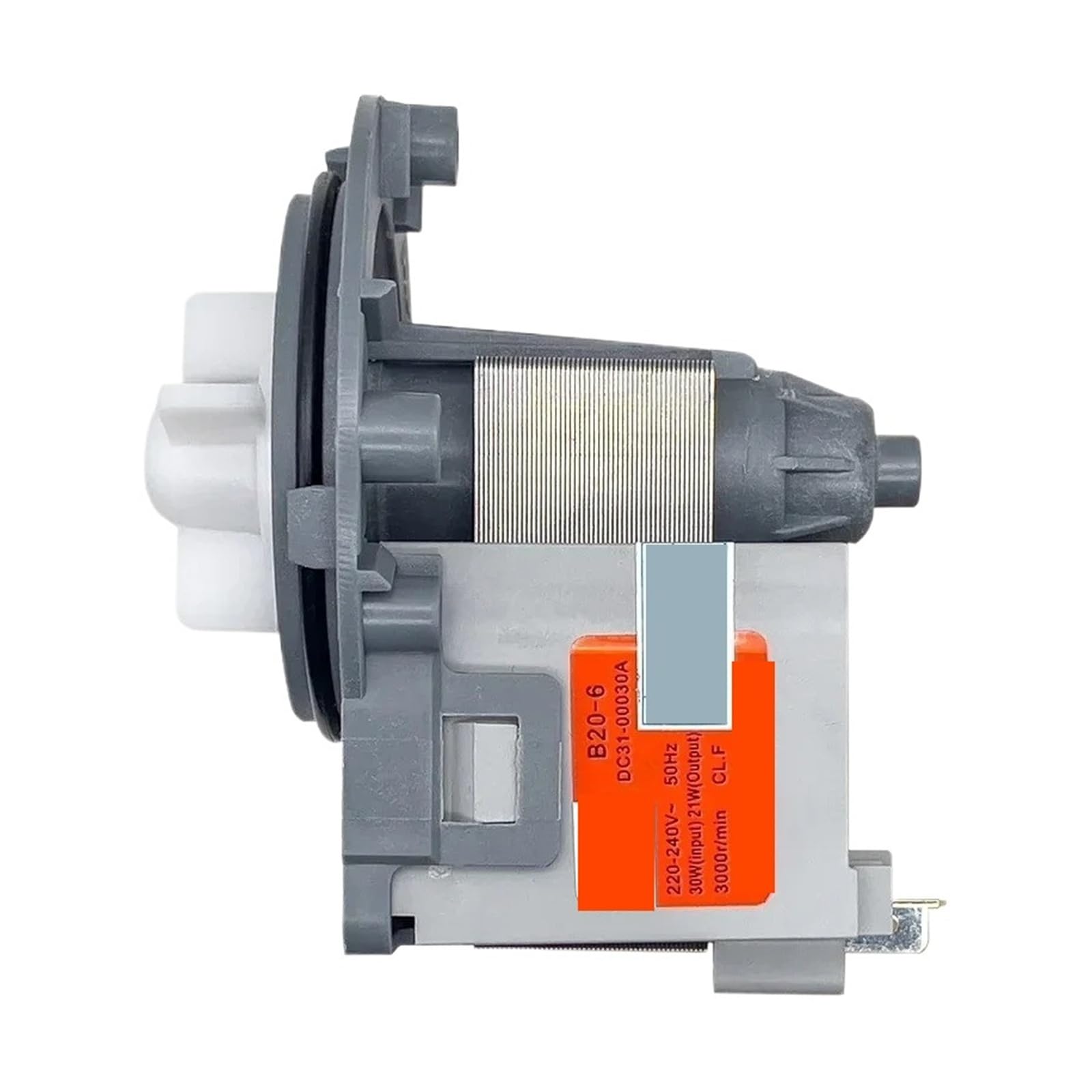 Hlflbavatw One Color Washing Machine Drain Pump Motor, B20-6 220-240V 50Hz 30W 3000R/Min Dc31-00030A