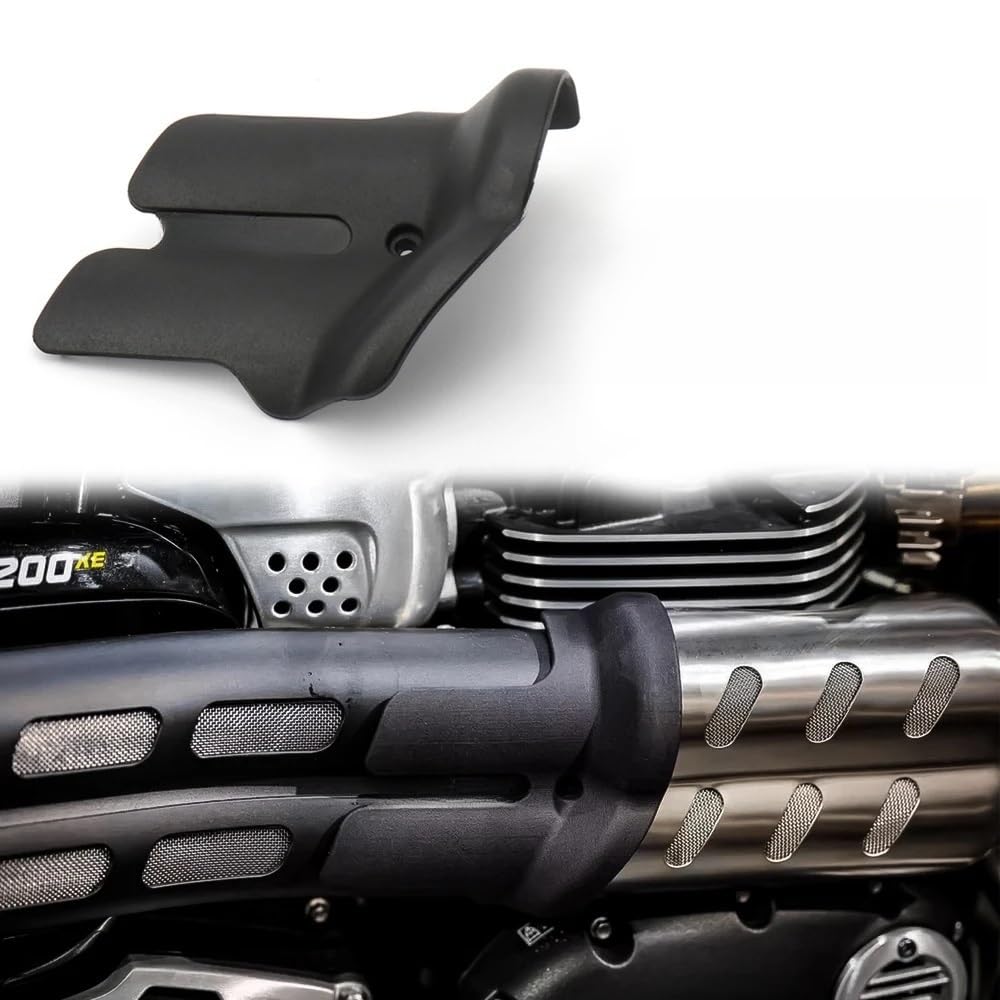 Cubierta Calor Silenciador Accesorios para Motocicleta Protector Negro para Tubo Escape Cubierta protección térmica antiescaldado para Scrambler 1200