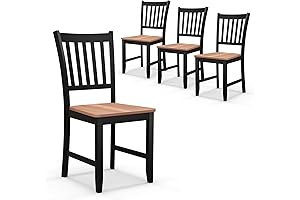 Giantex Farmhouse Chairs Set of 4: A Rustic Touch for Your Dining Space