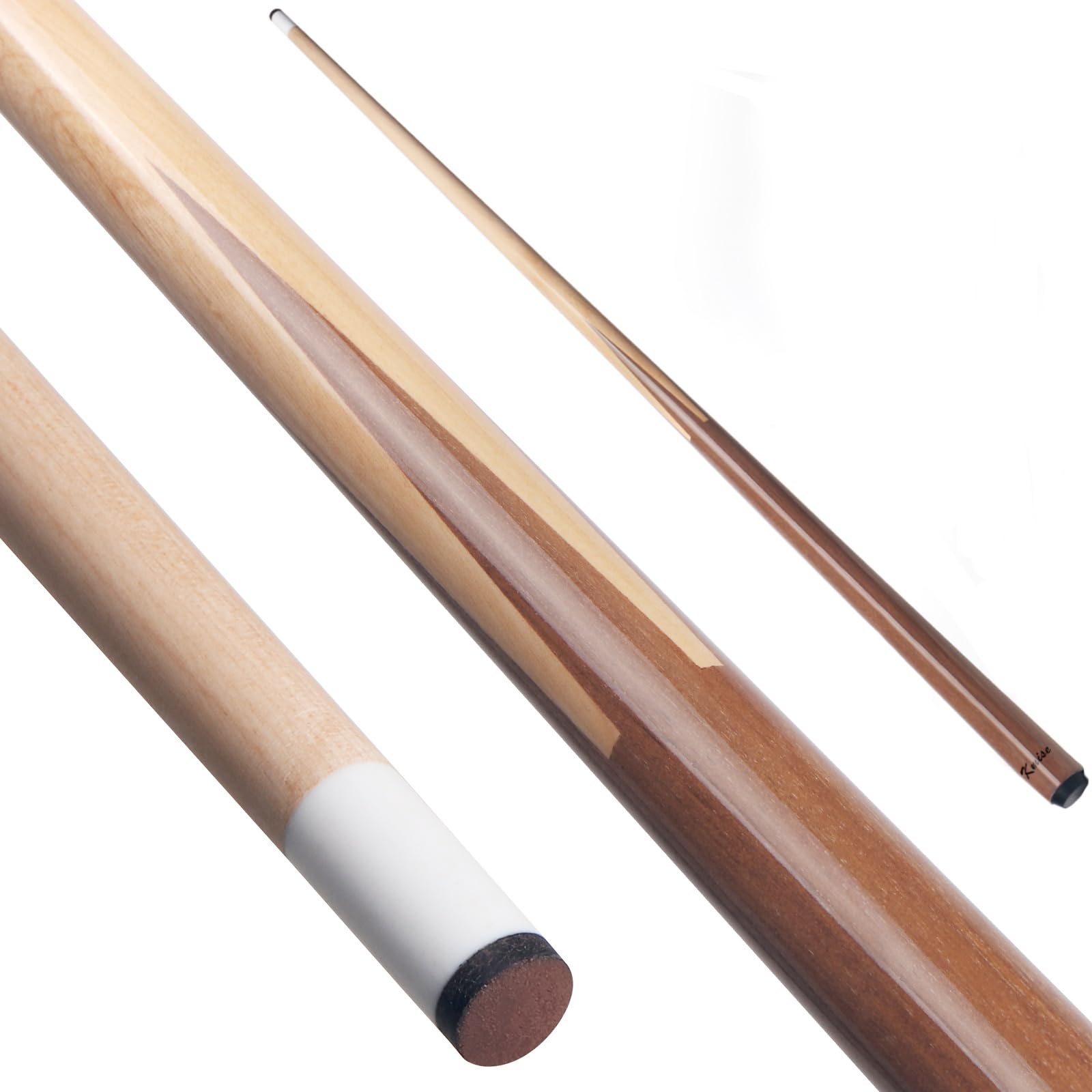 Kmise Wooden Pool Cues Stick: 1-Piece Design Pool Cues, 36-inch/42-inch/48-inch/52-inch Cue Sticks, Shorty Billiard Cues, Suitable for Kids Adults Beginners (1 Pack, 48 Inch)-image-42