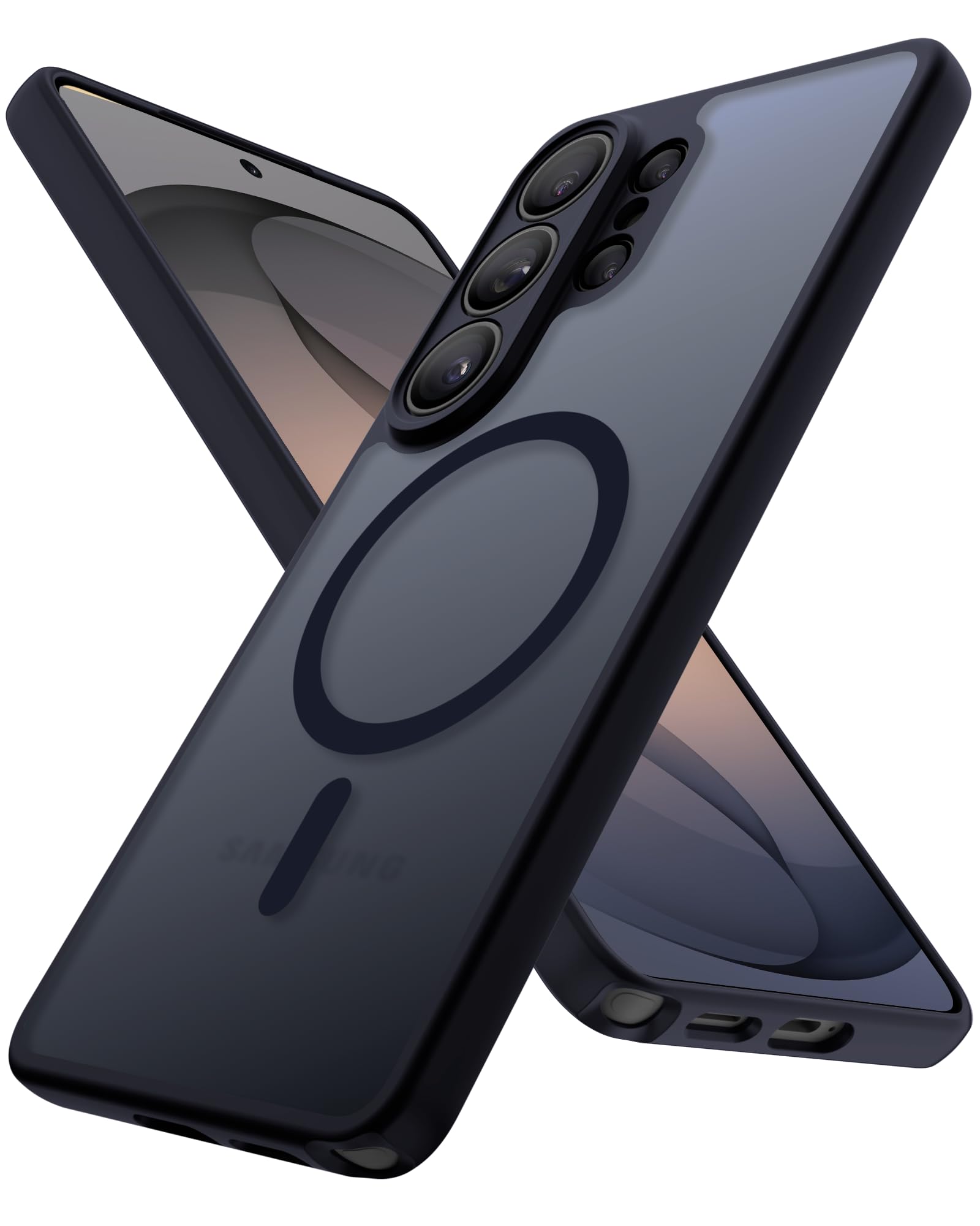 ACRONIX Magnetica Cover per Samsung Galaxy S26 Ultra 5G, Compatibile con MagSafe, Protezione Militare, Traslucida Opaca Posteriore, Custodia Antishock per Samsung S26 Ultra, Nero