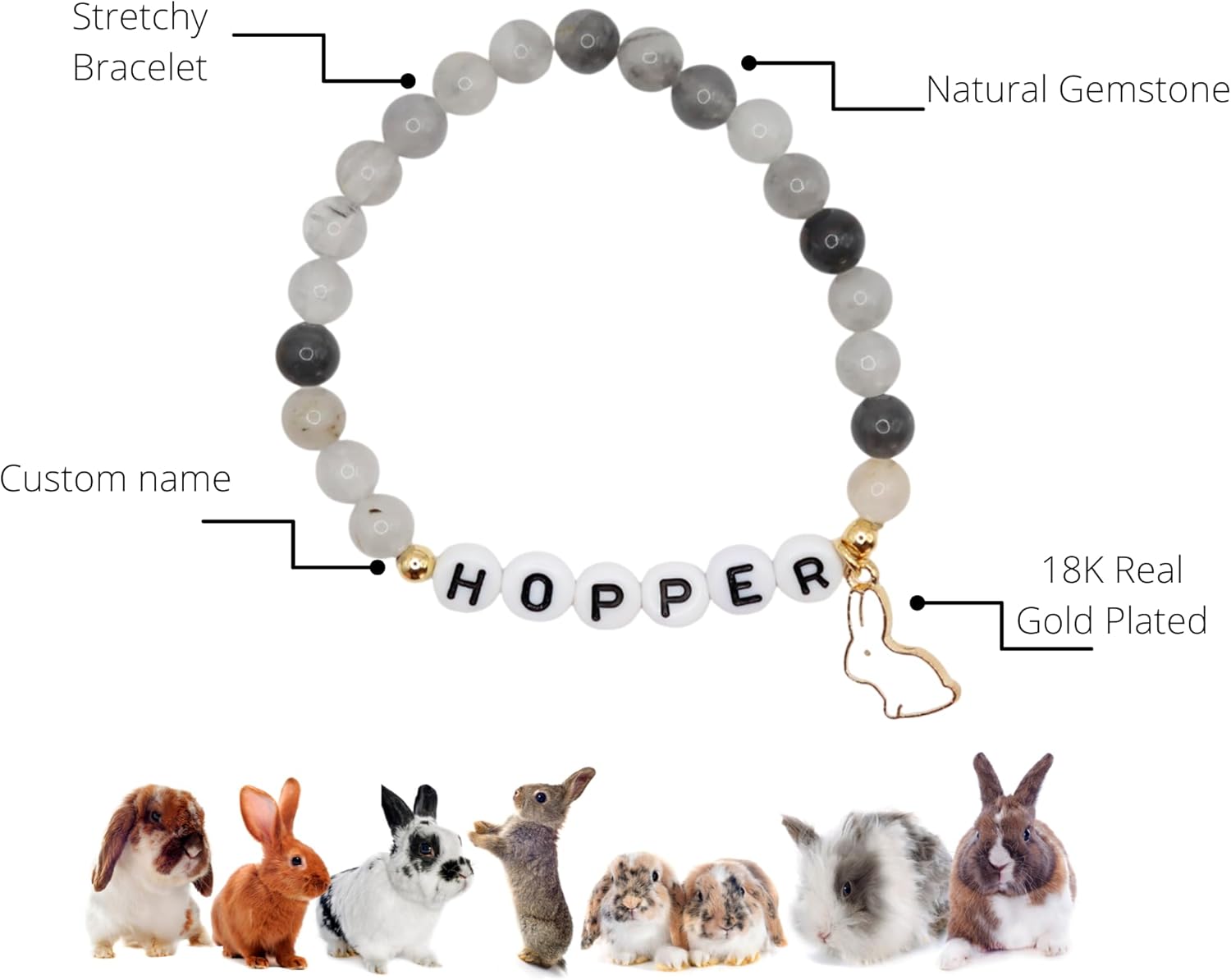 Pet Sympathy Gifts for Loss of Dog Cat Rabbit Horse Grief Rainbow Bridge Memorial Gift Passing Ashes Deceased Bracelets Women Sister Skin Personalized Bracelet Initial in Memory Keepsake