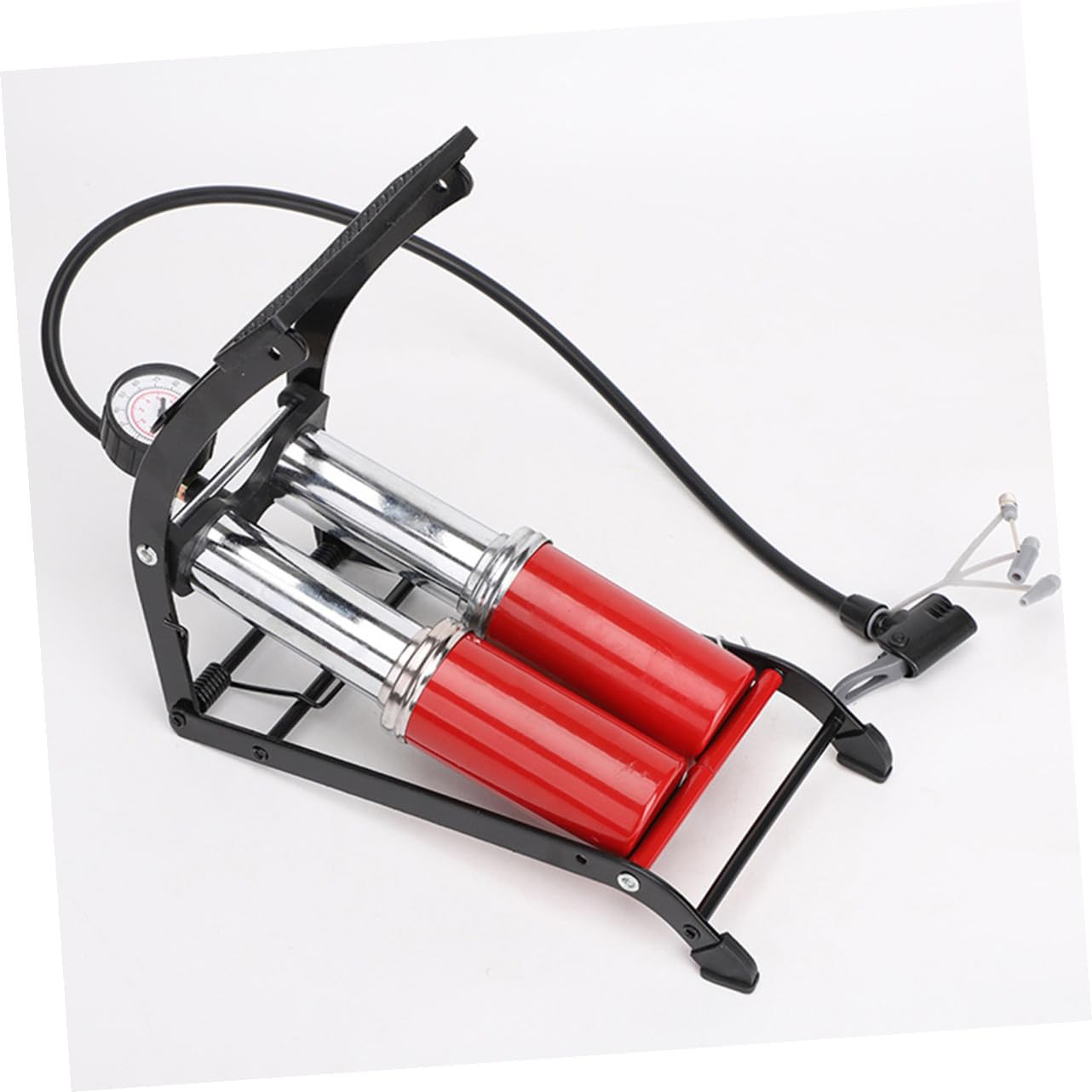 UKCOCO Fußpumpe für Fahrrad tragbare Luft Inflator Fahrräder Mini-Fußpumpe Pedalluftpumpe Luftdruck der Pedale Fahrrad Luftdruck