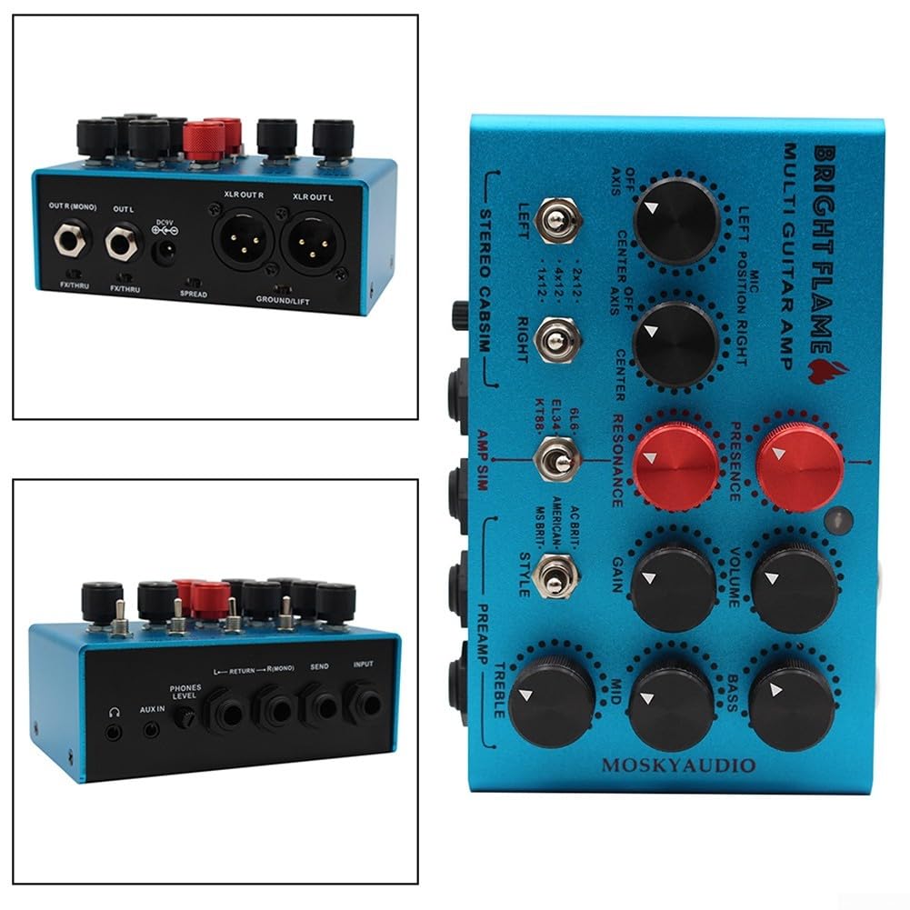 Pedale effetto amplificatore per chitarra, strumento funzionale a pedale per effetto amplificatore per chitarra MOSKY Muti funzionale dispositivo di simulazione audio