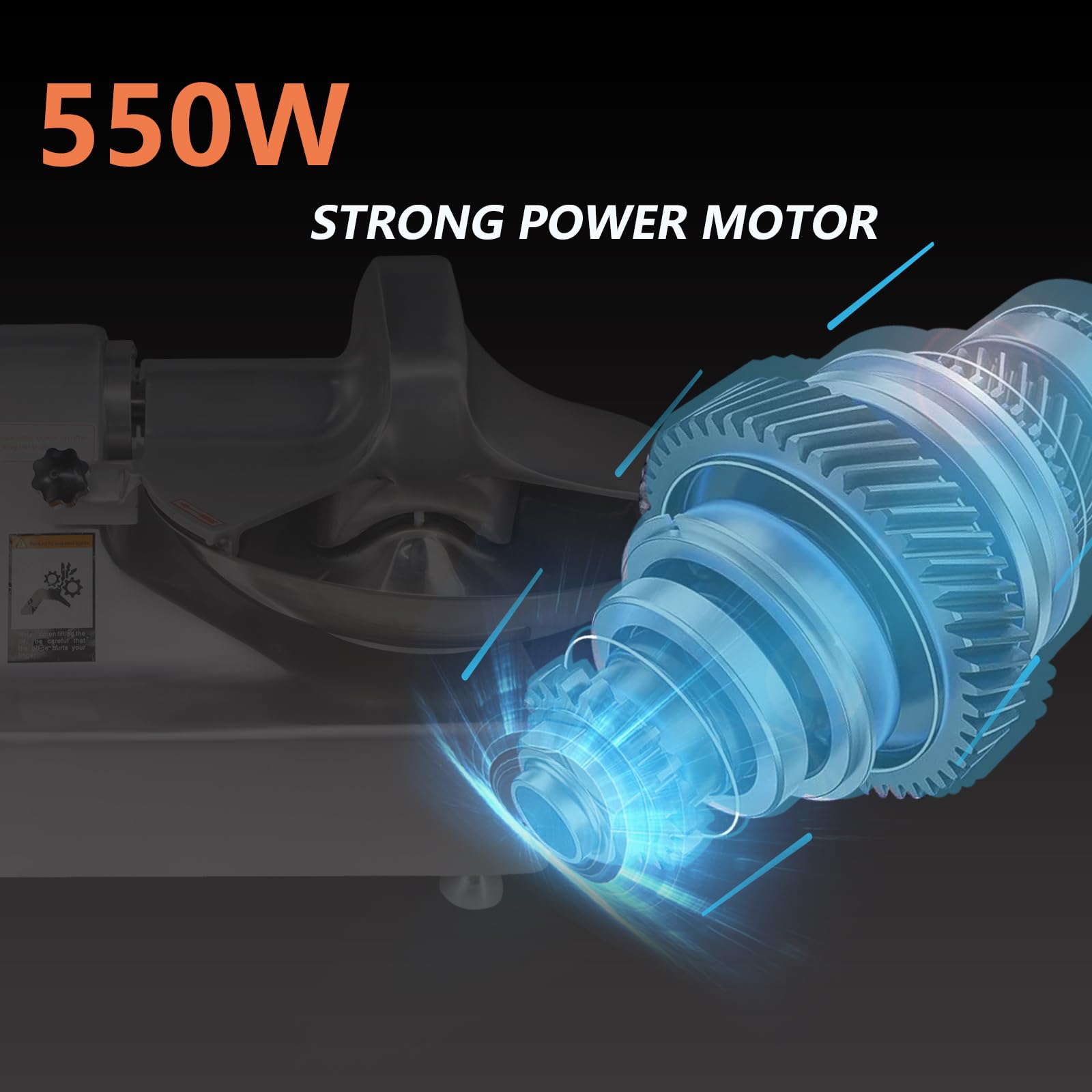 Mezclador comercial del cortador del cuenco de carne, 5.5L multifuncional eléctrico picador de alimentos procesador mezclador de carne picador de búfalo para ajo vegetal 750W 1450 r/min 5