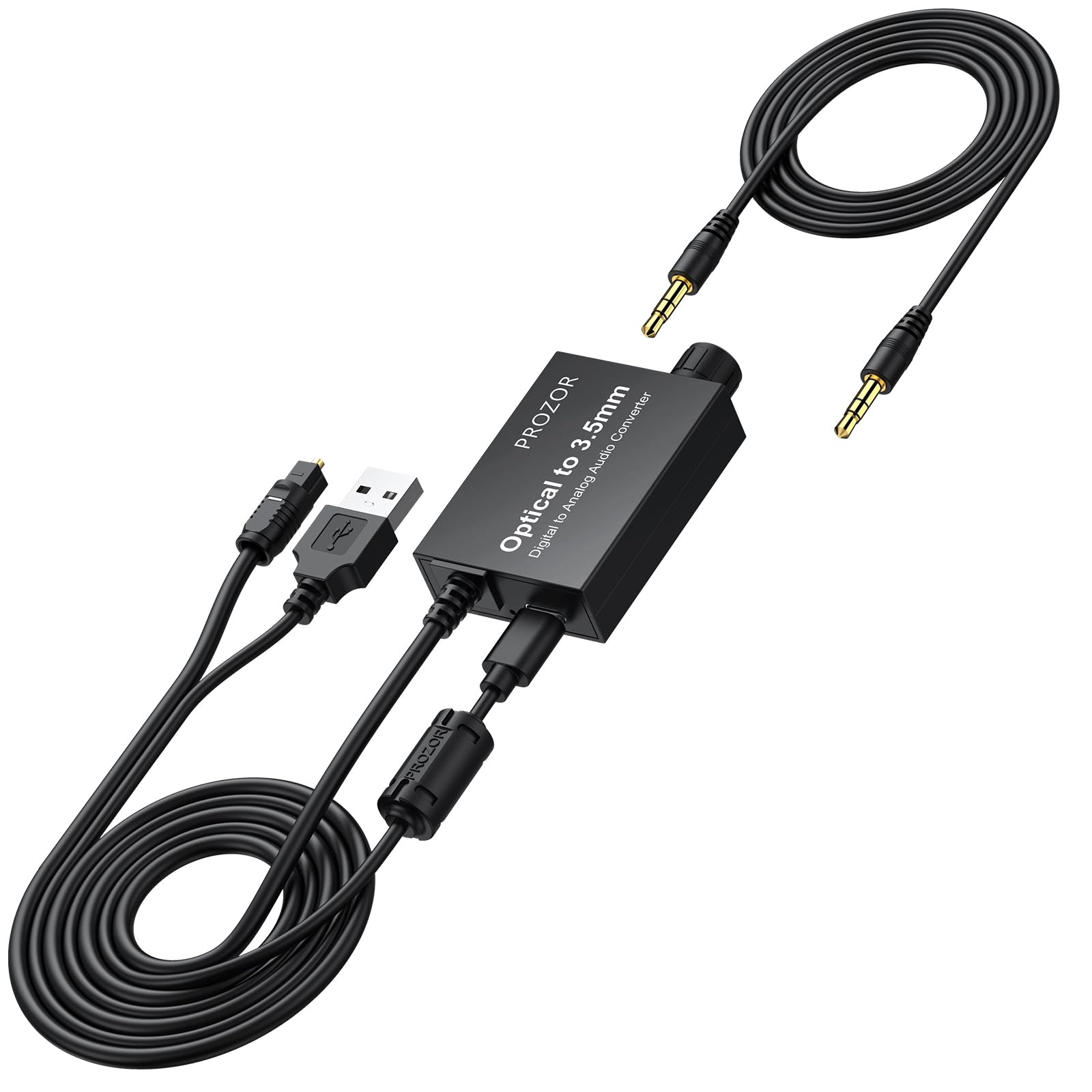 PROZOR 192KHz Digital to Analog Audio Converter 7ft/2.1m Cable PROZOR 192KHz Digital to Analog Audio Converter 7ft/2.1m Cable