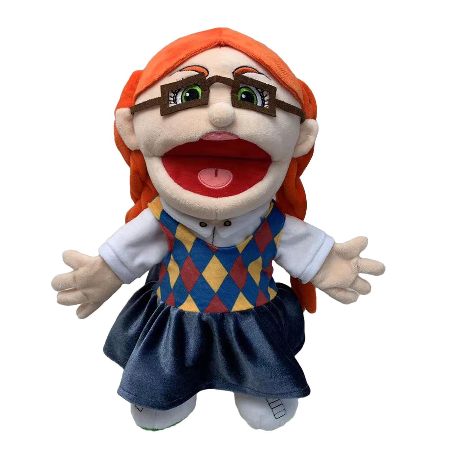 Jeffy Puppet Plush Toy Doll,Mischievous Funny Puppets Toy with Working Mouth,Soft Hand Puppet for Play House, for Halloween — image 1