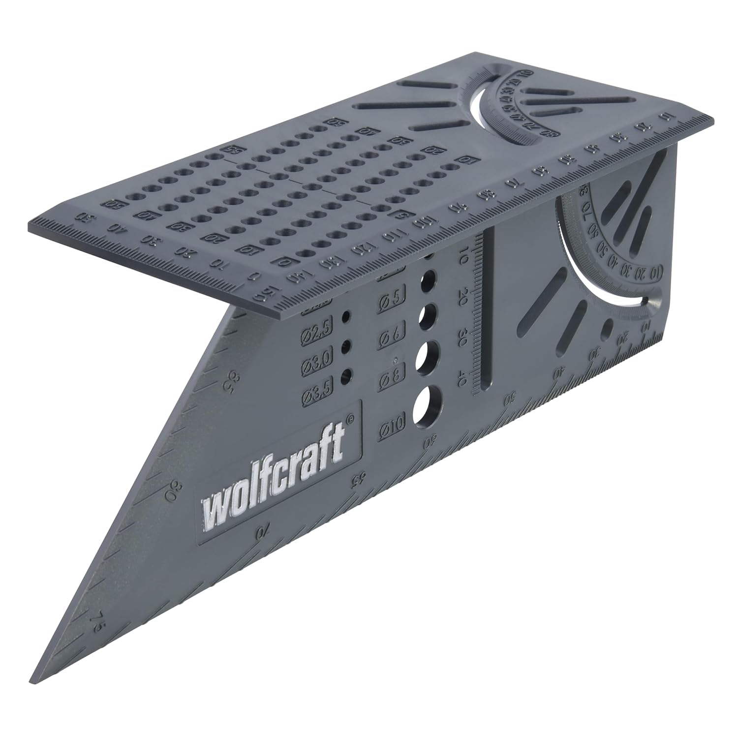 Scheppach Scie à onglets avec démarrage progressif & laser HM254 | 2000W | Lame Ø255mm | Largeur/hauteur de coupe & wolfcraft 5208000 Équerre 3D d'onglet
