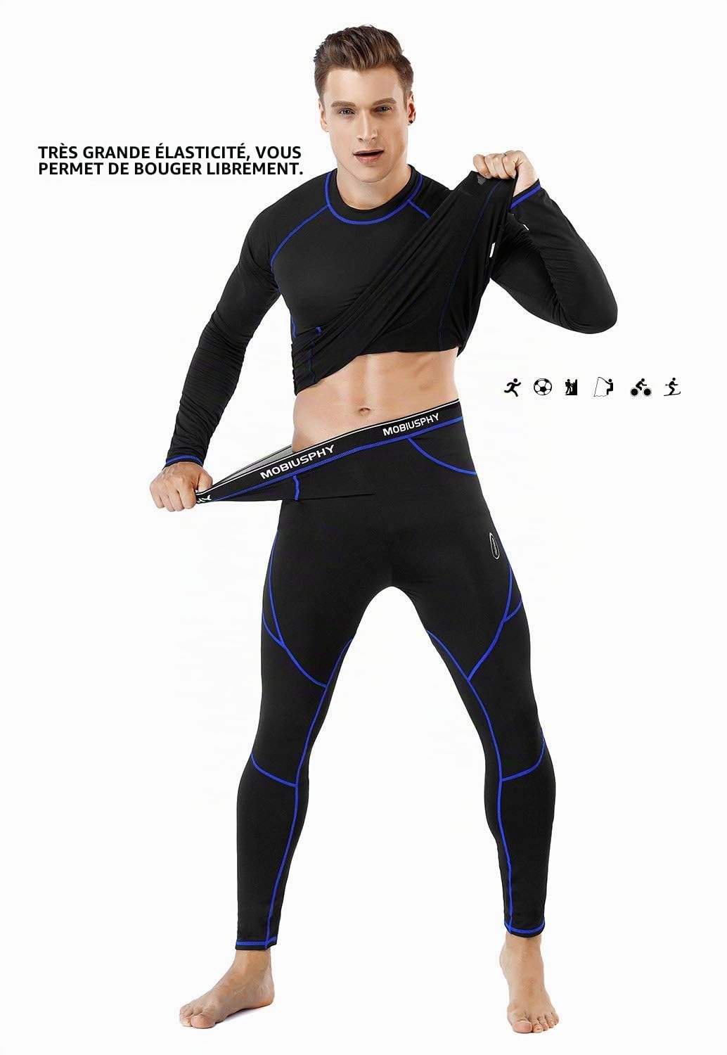 sous-Vêtement Thermique Homme Ensemble de sous vêtements Thermiques Hiver