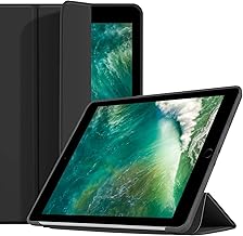 Case for iPad 6 / 5 / Air2 / Air 9.7 Inch Cover Trifold Stand Shockproof Cover with Auto Wake/Sleep Function (Black) STC97B