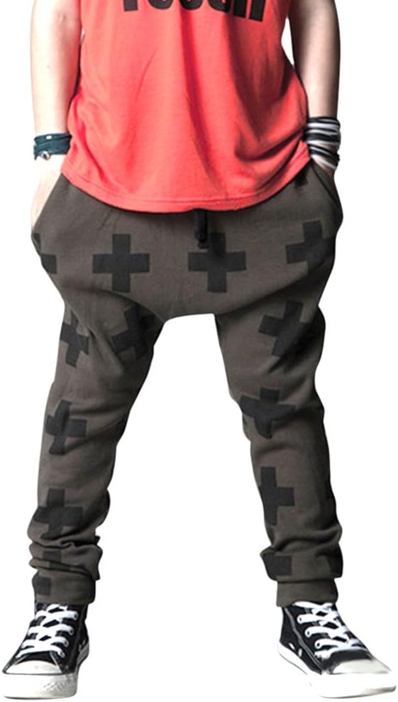 Molil Kids Girl Boy Casual Harem Hip Hop Dance Sweat Pants Trousers
