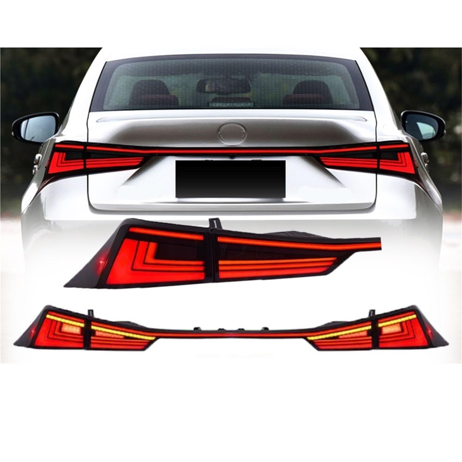 Lampa tylna zespolona 2 sztuki stylizacji samochodów tylne światła do Lexus IX200T IX250 IX300 LED tylne światło 2013-2022 tylne światło tylne światła LED