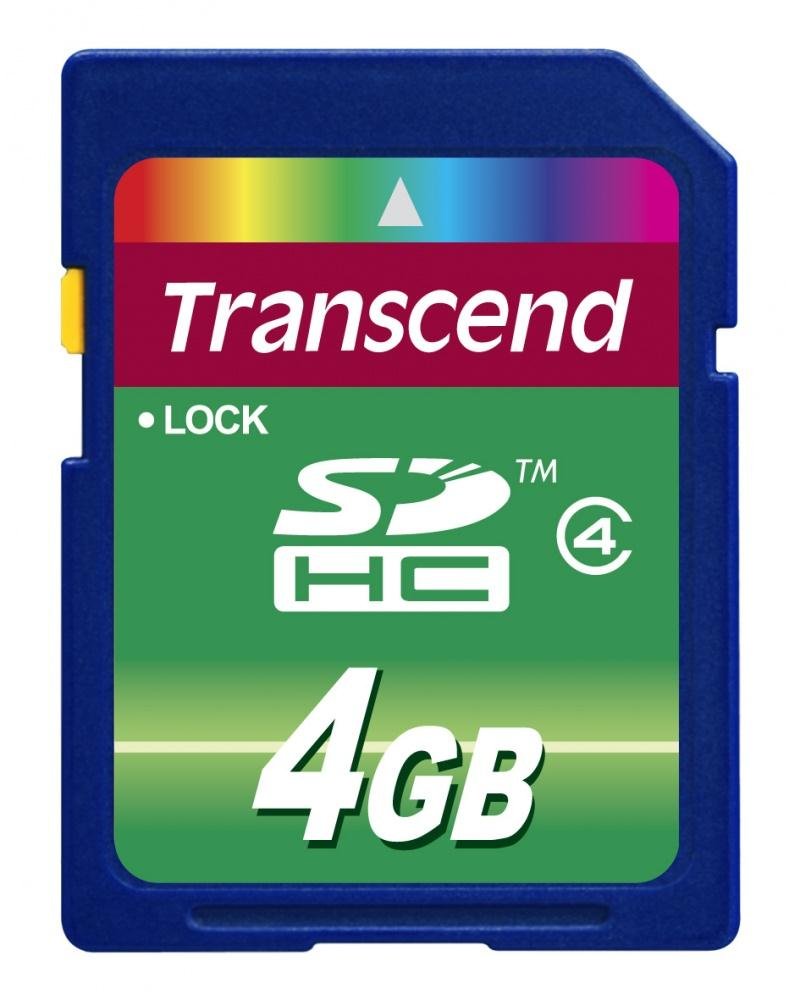 Transcend TS4GSDHC4 - Tarjeta de Memoria Flash SDHC de 4 GB