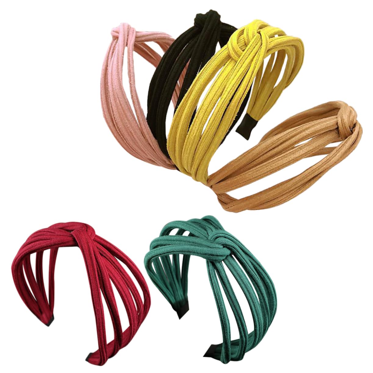 DOITOOL 12pièces Bandeaux Femme Tissu Élargis Accessoires Élégants Pour Cheveux Pour Toutes Occasions Et Styles