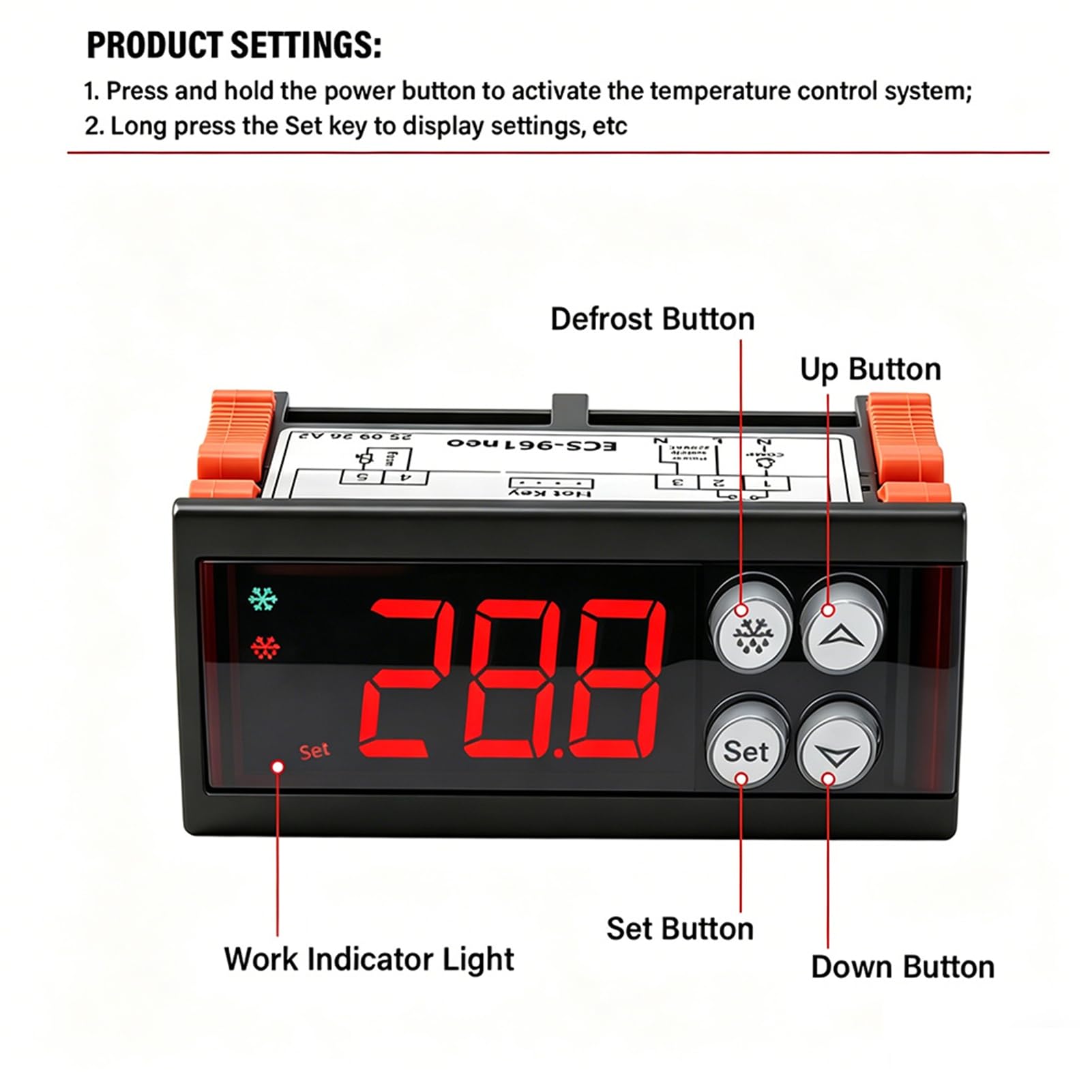 Cyfrowy Regulator Temperatury, Regulator Temperatury AC220V
