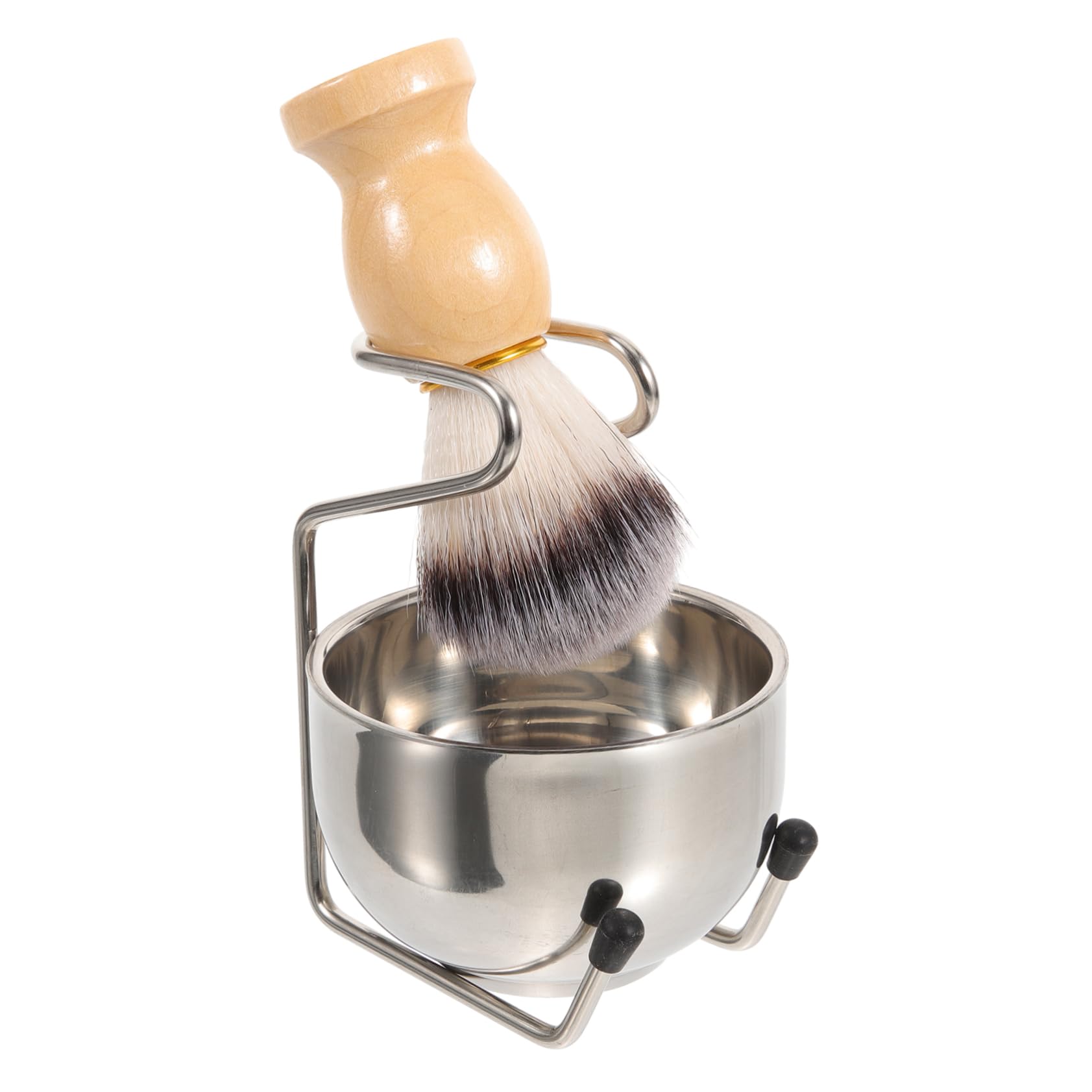 Ipetboom Men's Shaving Brush Set Shaving Brush Kit for Men Shave Bowl and Stand Barber Shop Essential