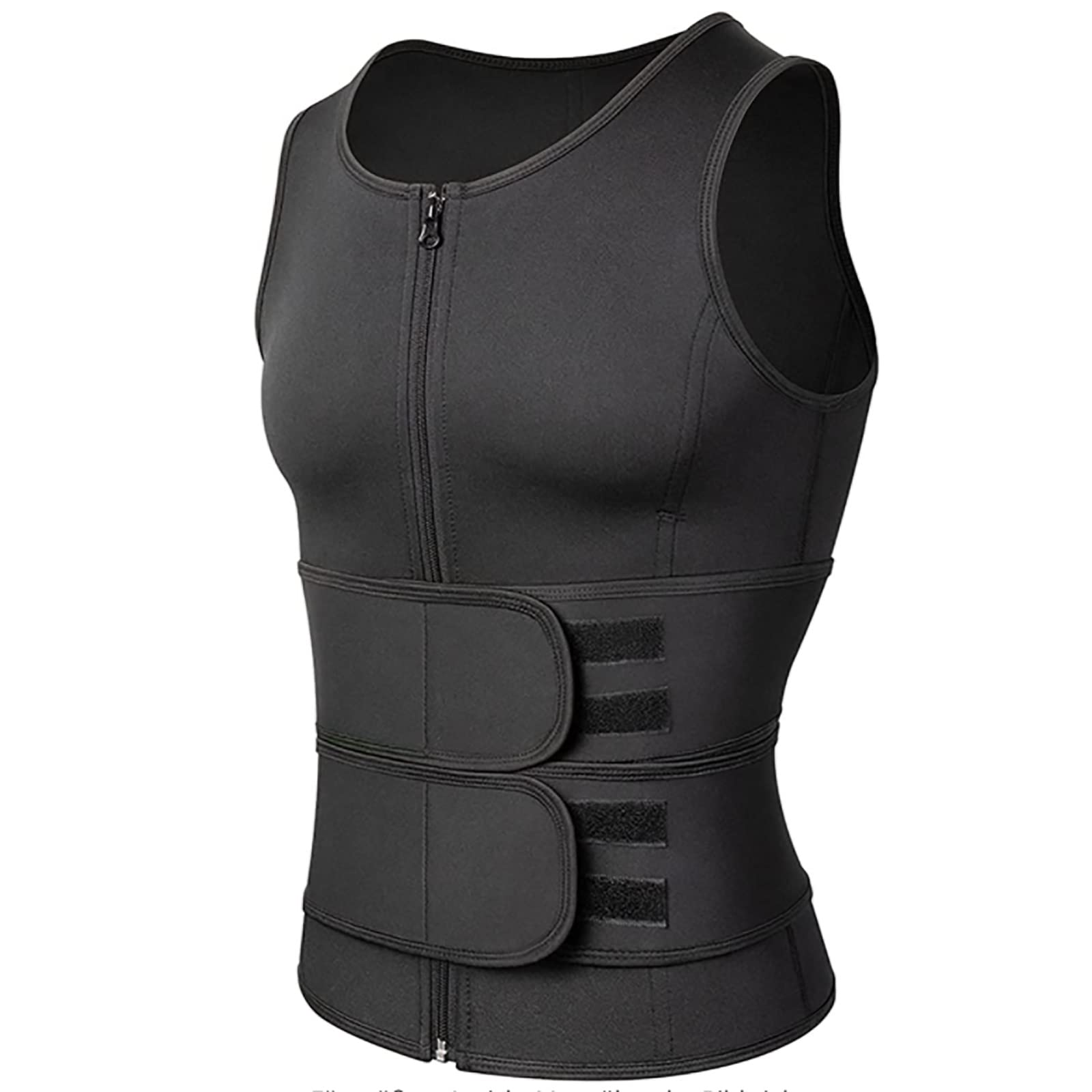 Heated Sauna Vest, Workout Sauna Tank, Men's Sauna Sweat Vest, Slimming Shapewear For Men, Male Sweat Vest, For Sports Fitness Running Gym Sauna Suit(3XL)