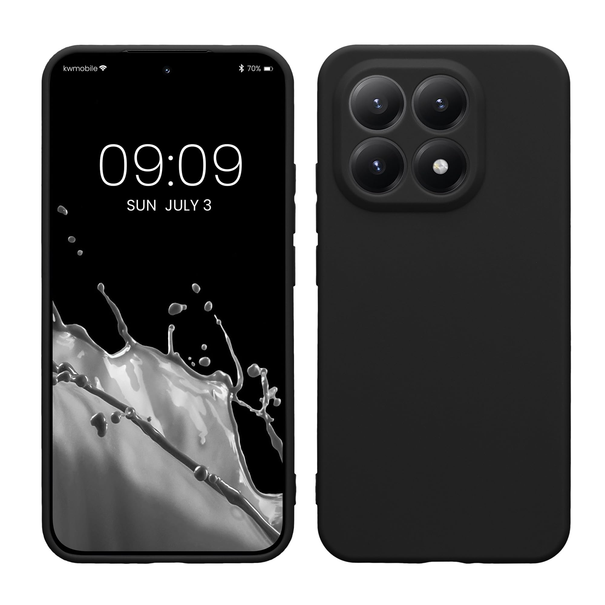 kwmobile Carcasa Compatible con Xiaomi Redmi Note 14 Pro 5G / Poco X7 Funda - Funda Ultrafina de TPU con Bordes elevados - Lavanda Metalizado — view 160