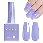 CANNI Purple Gel Polish, 1Pcs Cold Purple Nail Polish Gel High Gloss Soak Off UV Nail French Nail Manicure Salon DIY