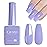 CANNI Purple Gel Polish, 1Pcs Cold Purple Nail Polish Gel High Gloss Soak Off UV Nail French Nail Manicure Salon DIY
