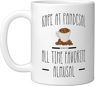 Kape Pandesal Filipino Food Filipino Cuisine Pinoy Ceramic Mug, White