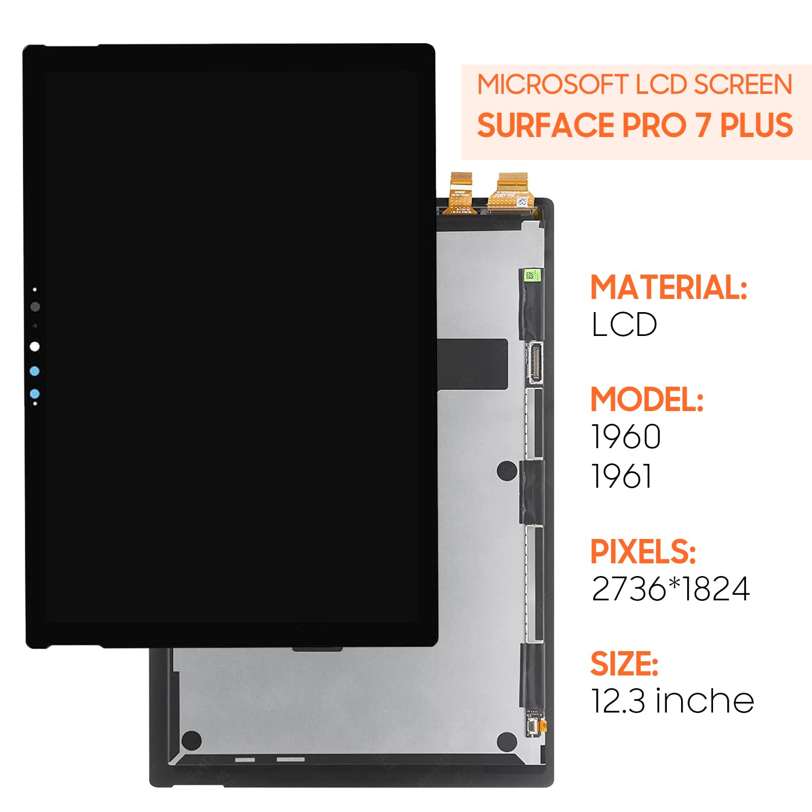 【新品】surface pro7+　交換用液晶　品質AAA+ Amazon.com: PEHDPVS for Microsoft Surface Pro 7 Plus 1960