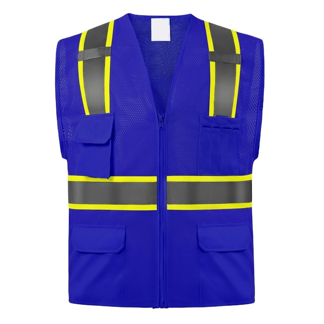 Warnweste, Reflektierende Weste Mehrfarbig S-3XL(Blue,XXL)