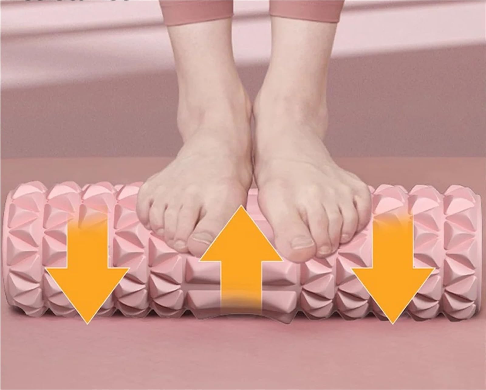 Rodillo de masaje sólido, rodillo con eje espuma, relajación muscular Para Entrenamiento(Color2)