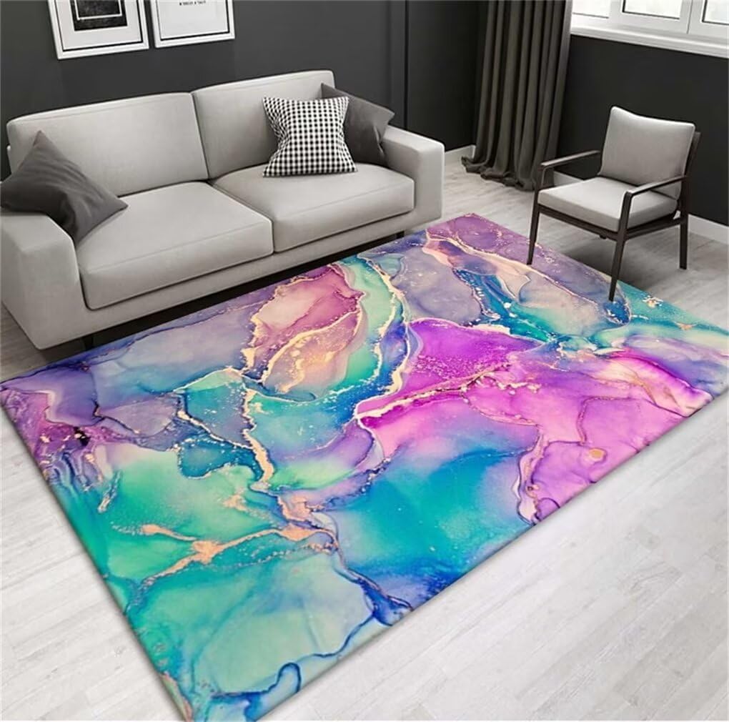 Tapis ados pas cher 200x250cm : carpette chambre et tapis vinyle motif abstrait