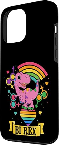 Miniatura 2 de iPhone 13 Pro Max Bi Rex - Funda de orgullo bisexual de dinosaurio Dino T Rex