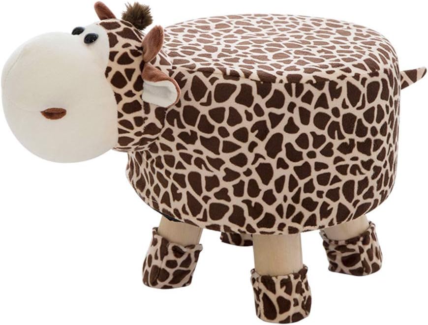 JQesAnimal Series Footstool-Ottoman, Vivid and Lovely Upholstered Chair, Animal Shoe Bench - Sofa Stool, Footrest