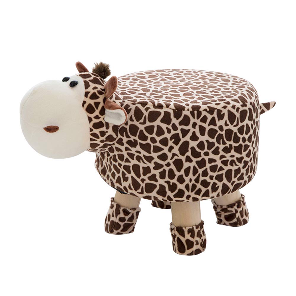 JQesAnimal Series Footstool-Ottoman, Vivid and Lovely Upholstered Chair, Animal Shoe Bench - Sofa Stool, Footrest