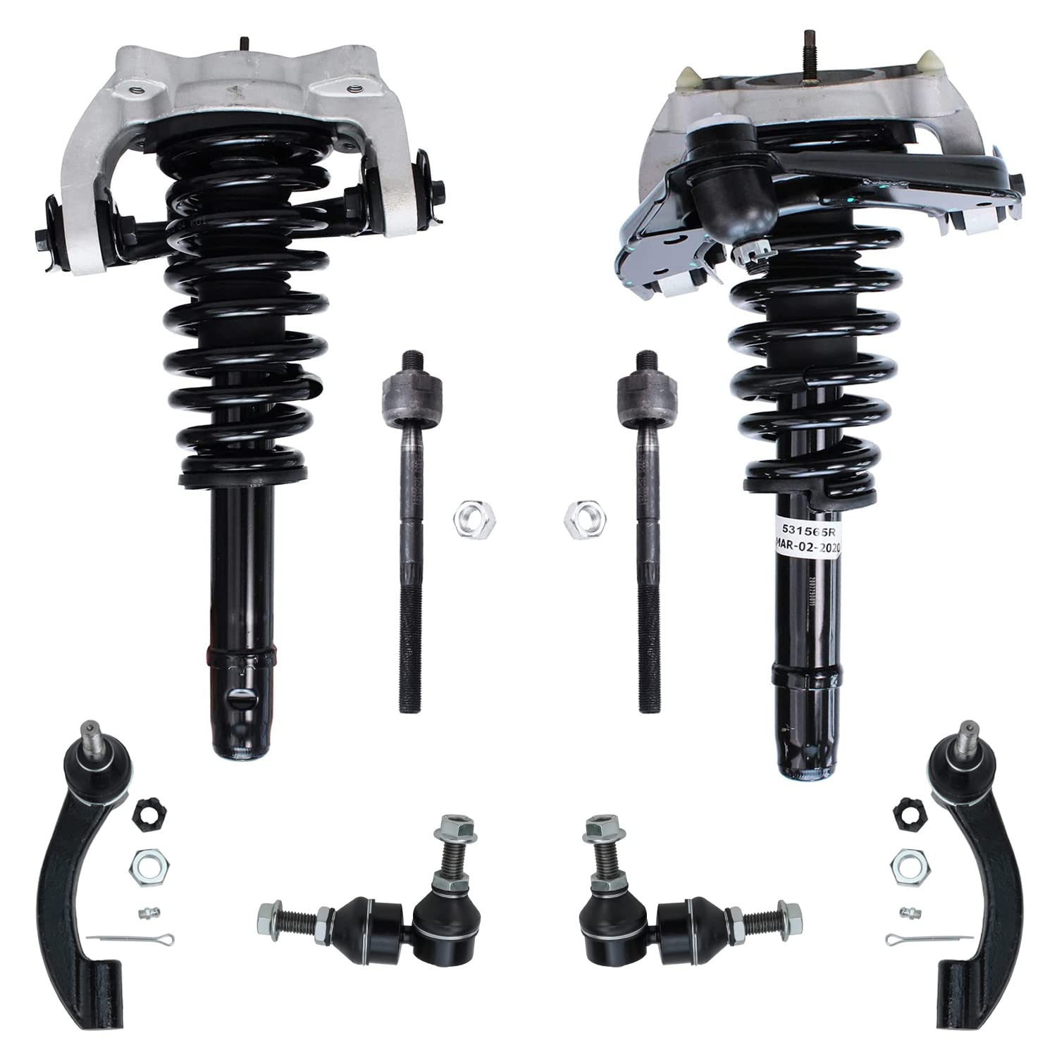 Detroit Axle - 8pc Front End Suspension Kit for Chrysler Sebring Cirrus