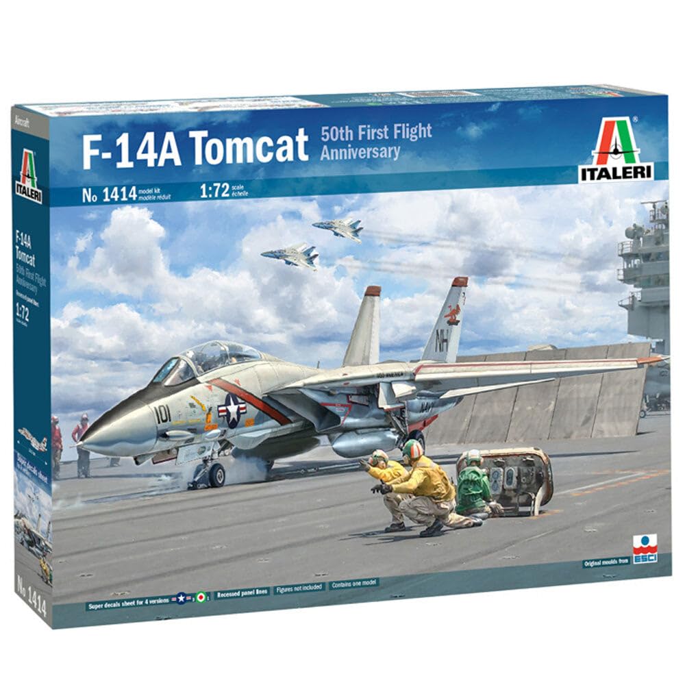 Amazon.com: Italeri 1414S 1:72 F-14A Tomcat Recessed Line Panels