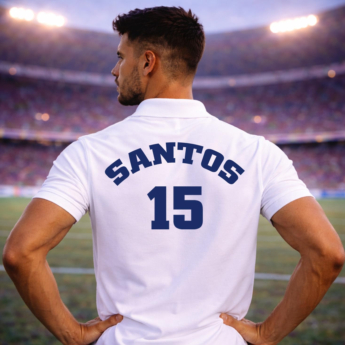 Polo da Uomo in Cotone | Maglietta Personalizzata con Il Tuo Nome e Numero | Maglia Brasile Calcio 2026