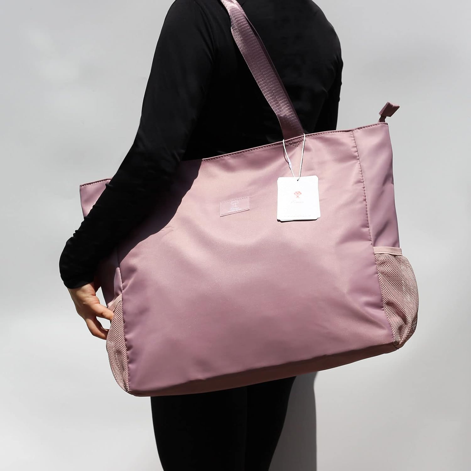 ESVAN Large Lightweight Water Resistant Beach Bag 20 Inch Womens Oversized Tote Bag for Gym, Beach, Travel, Pool, Yoga, Nurse - Image 2