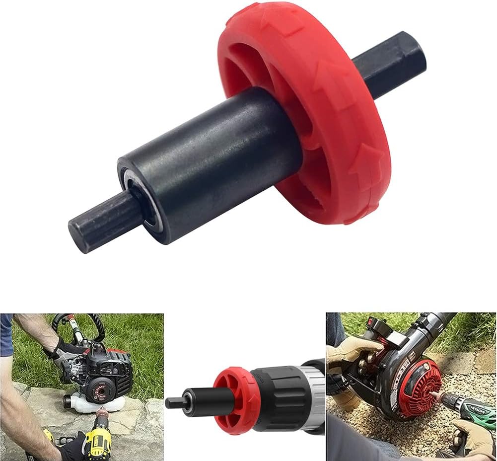Huaxiangoh Jump Start Electric Engine Drill Bit Adapter for Troy-Bilt Plug Button, Compatible with All Current Electric Start Capable Handheld Power Equipment Including String Trimmers, Leaf Blowers