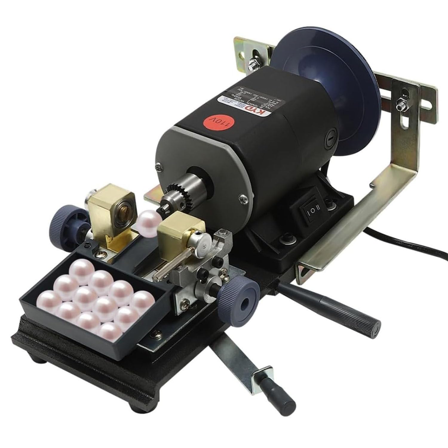 YXYLJOZ 480W Pearl Drilling Machine Driller Full Set Drill Holder for Shell Coral Amber Stone Jewelry Tools,Speed Adjustable