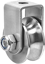 APOMOONS Pulley with 2 Ball Bearings, U-Pulley, Stainless Steel Rope Pulley for Fitness, Pulley and Cables Load Capacity of 200 kg