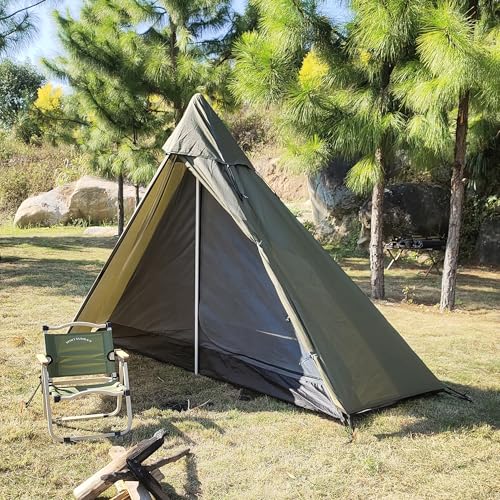 HipierFx 1 Person Tent Ultralight Tipi Tent for Outdoor Camping Backpacking Hiking Trekking One Man Small Tent