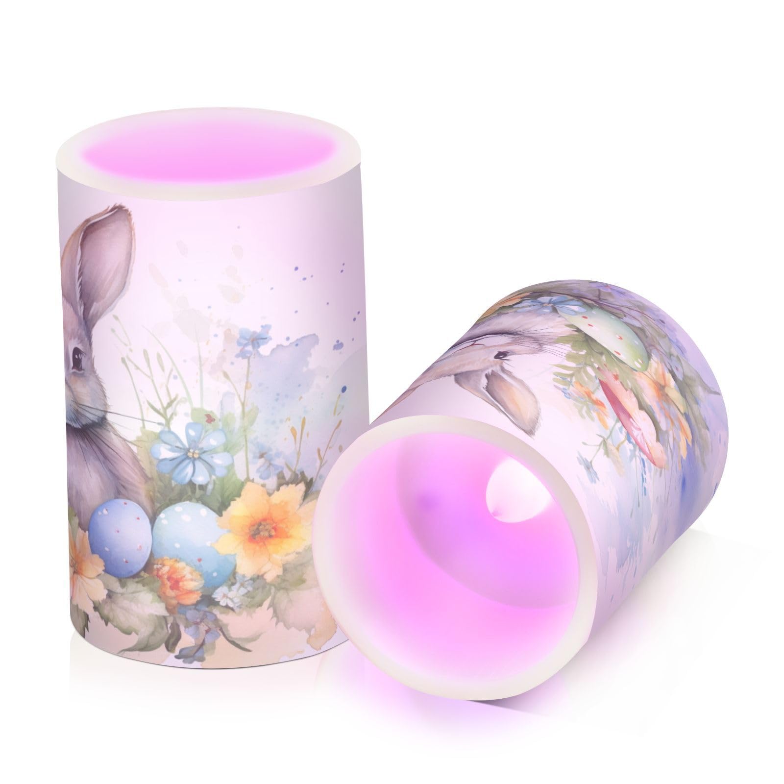 Mnsruu Flickering Flameless LED Candles with Remote Timer - Set of 2 Battery Operated Winter Home Decoration — view 135