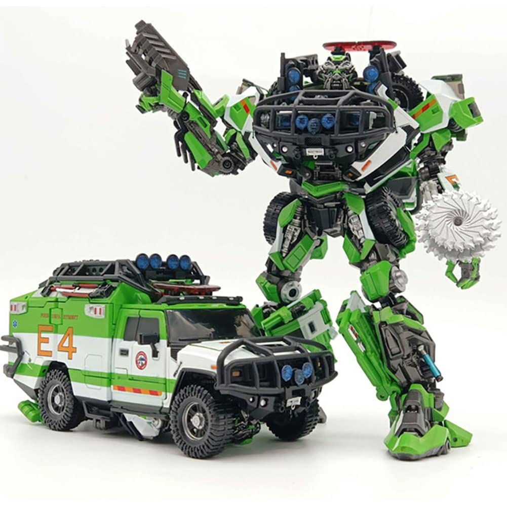 WouSunLy Children's Transforming Toys Movie Version MPM Series Fine Painted Green JH-01L KO Ambulance MPM11 Model High 7in Christmas Birthday Gift For Boys/Girls